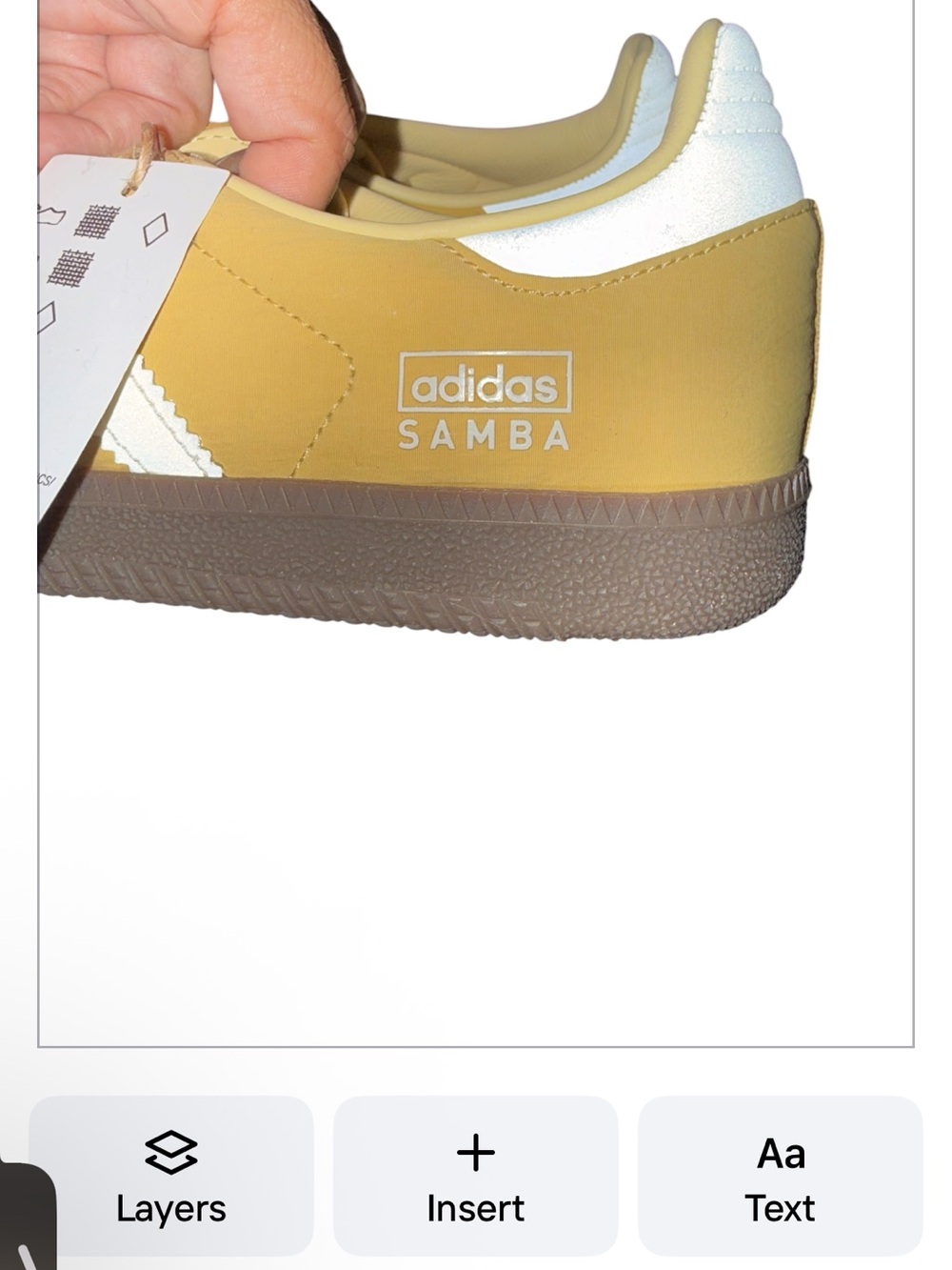 Adidas Samba OG Yellow Cream Sneakers Women’s 9 | Gum Sole Classic NWT - Picture 5 of 14
